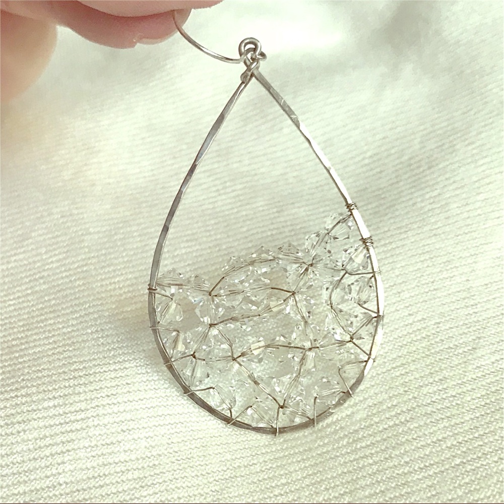 Swarovski Crystal & Silver Custom Earrings